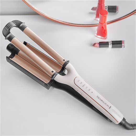 Remington CI91AW Curling Wand Cream - Close up of wand on table shot